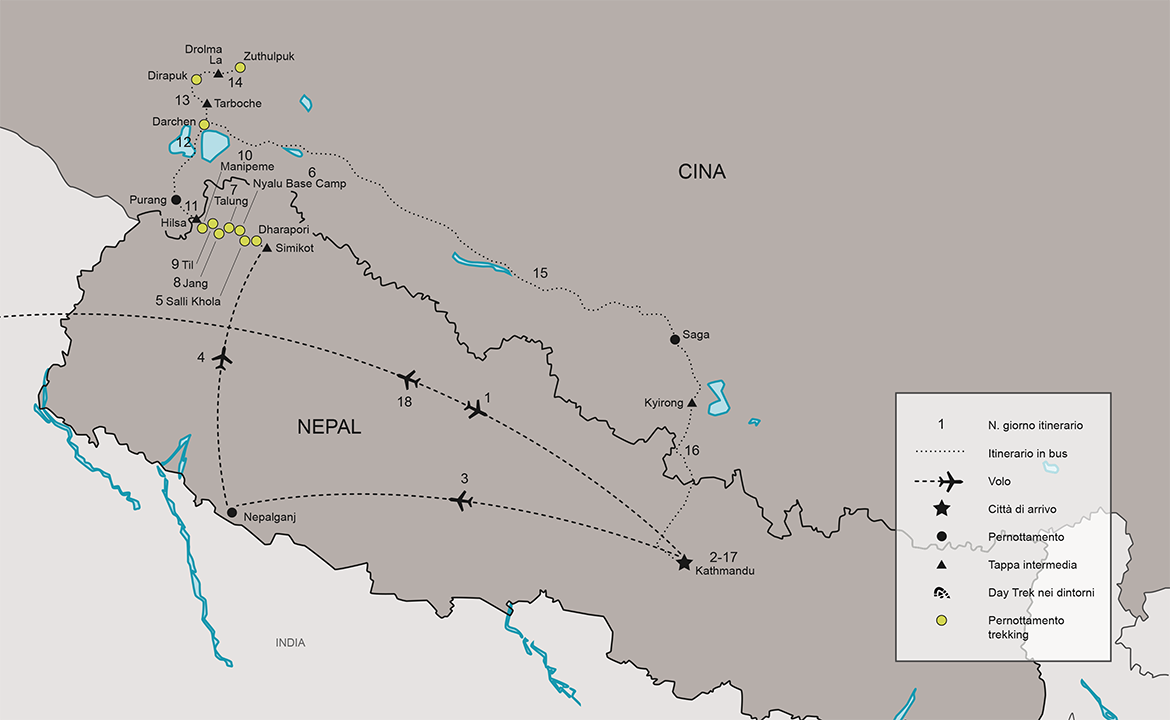 Itinerario Nepal, Limi Valley e Kailash Kora