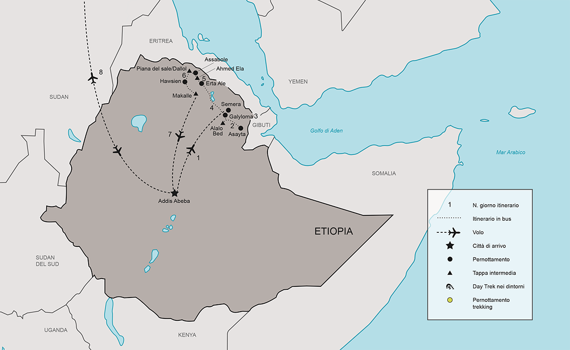 Itinerario Etiopia, le solitudin della Dancalia | Etiopia Dancalia