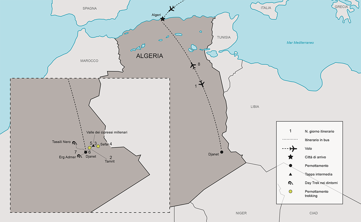 Itinerario Trekking Algeria