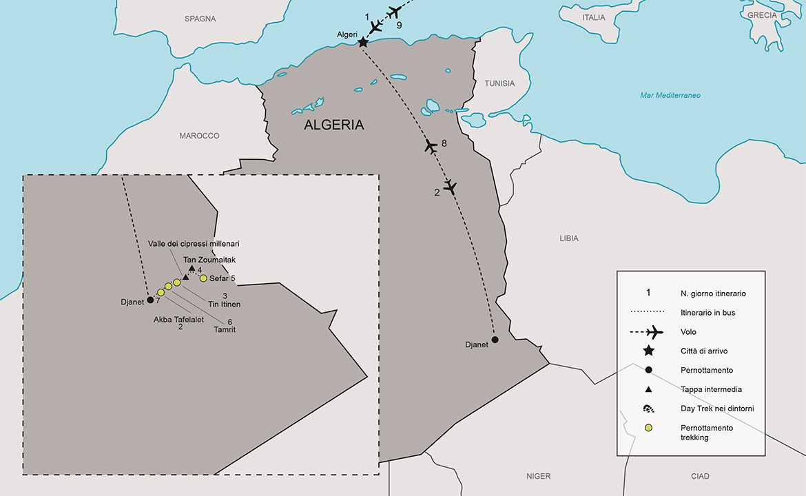 Itinerario Trekking Algeria